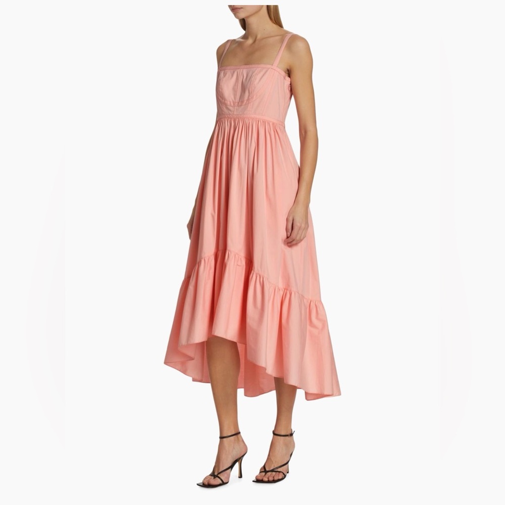Cinq á Sept Elsie Dress Pale Rose 10 Single-Tiered Midi-Dress 10 - Picture 14 of 15